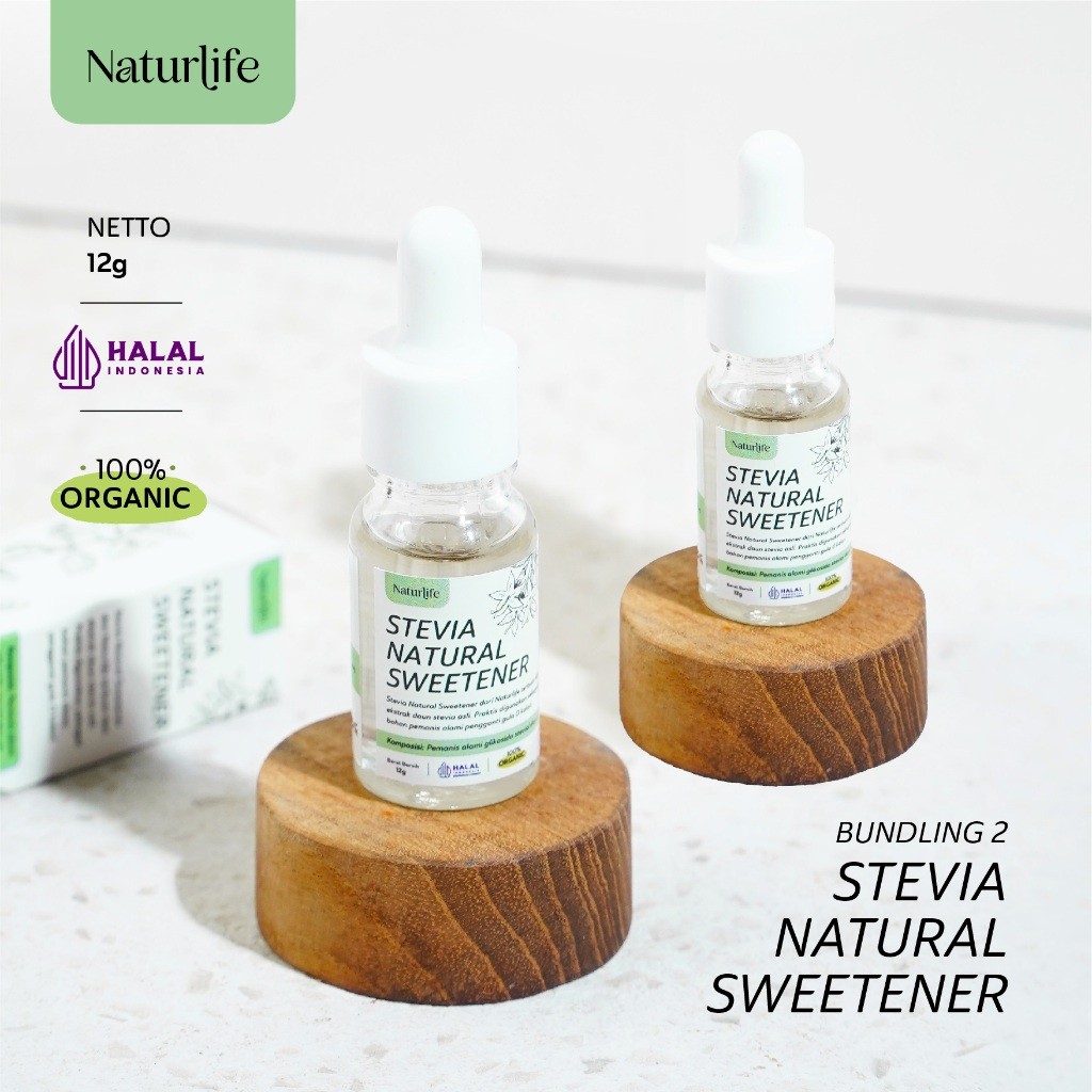 

(BUNDLING SUPER MURAH) 2 PCS - STEVIA PEMANIS ALAMI PENGGANTI GULA 0 KALORI GULA DIABETES & DIET NATURLIFE / STEVIA CAIR / GULA STEVIA ASLI TANPA CAMPURAN 100% / STEVIA TETES / STEVIA NATURAL / VITMAKER / BEERU /SWEET STORY / HERBALANT / TROPICANA SLIM