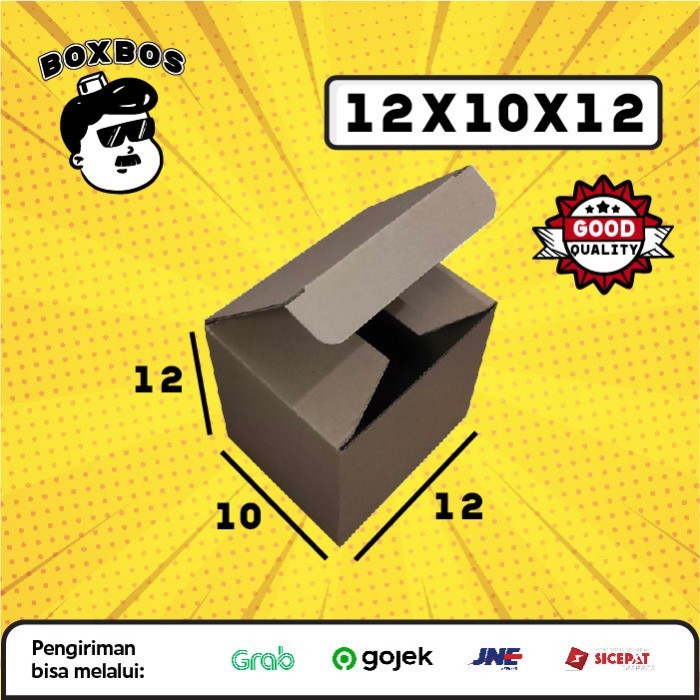 

12x10x12 CM Pizza KARDUS Corrugated Packaging Box packing Diecut