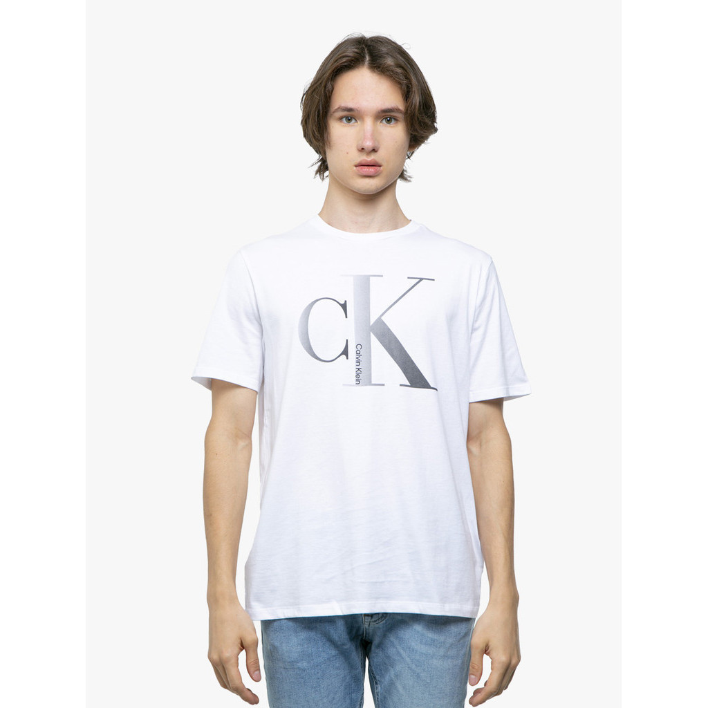 CALVIN KLEIN - SHORT SLEEVE GRADIENT MONOGRAM CREWNECK TEE