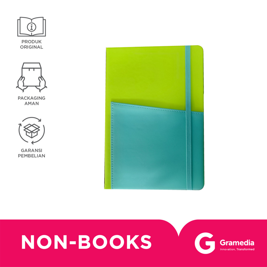 

Books & Bind Nb Pocket Cover Vibrant Duo A5 Green & Blue
