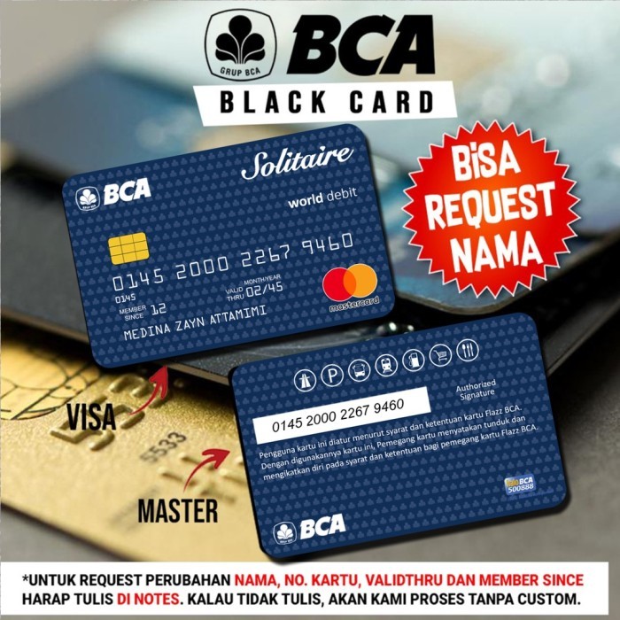 BLACK CARD EDITION Emoney , flazz bca gen 2 , brizzi , tapcash custom - TAPCASH, 1 SISI