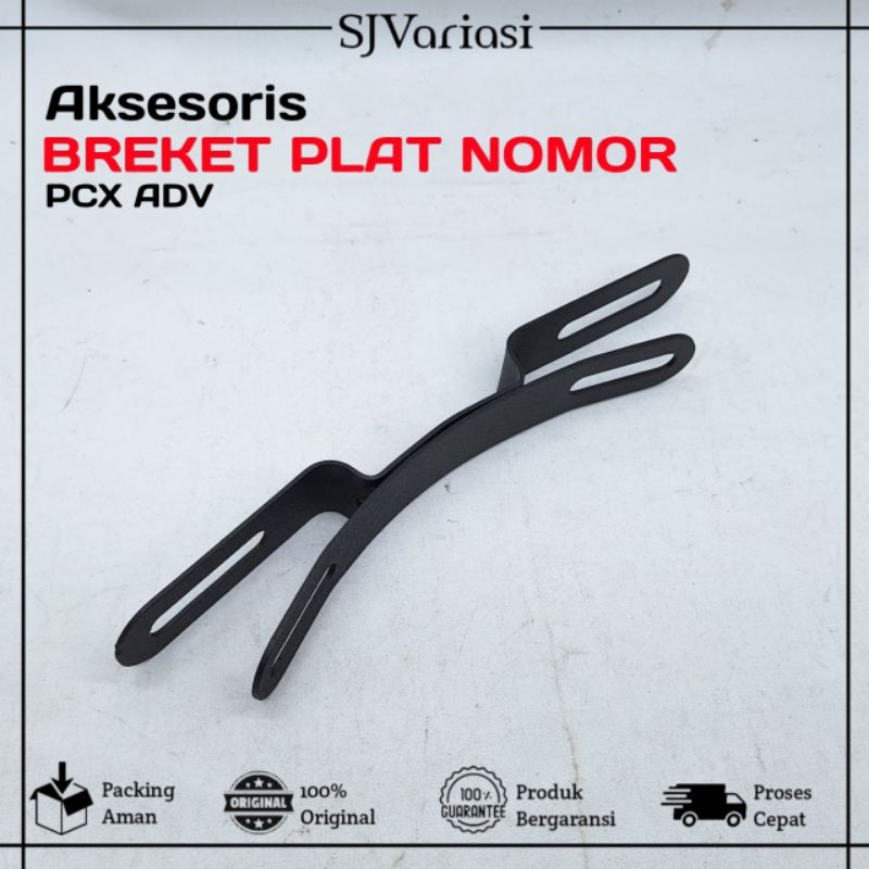 Breket Bracket Dudukan Plat Nomer PCX ADV Di Visor Depan