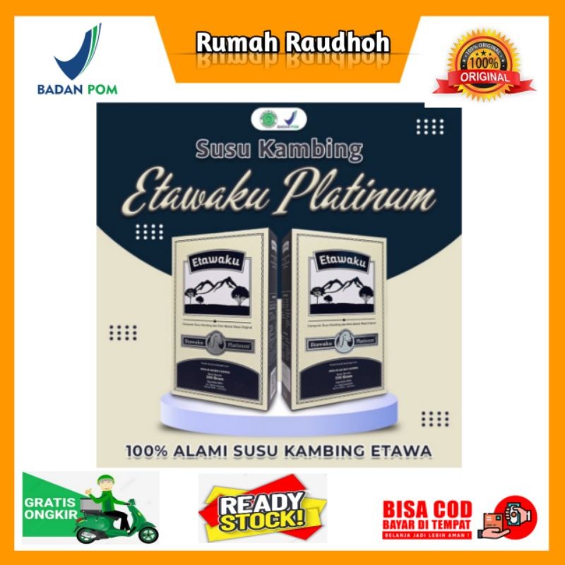 

ETAWAKU PLATINUM - SUSU KAMBING ETAWA ORIGINAL ISI 200 GRAM PROVIT DAN KRIMER NABATI, ATASI MASALAH PERNAPASAN