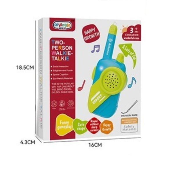 Mainan Anak 2PCS ANTENNA REPORT HAPPY GROWTH JM11587 Mainan HT Suara Walkie Talkie Anak Mainan Anak