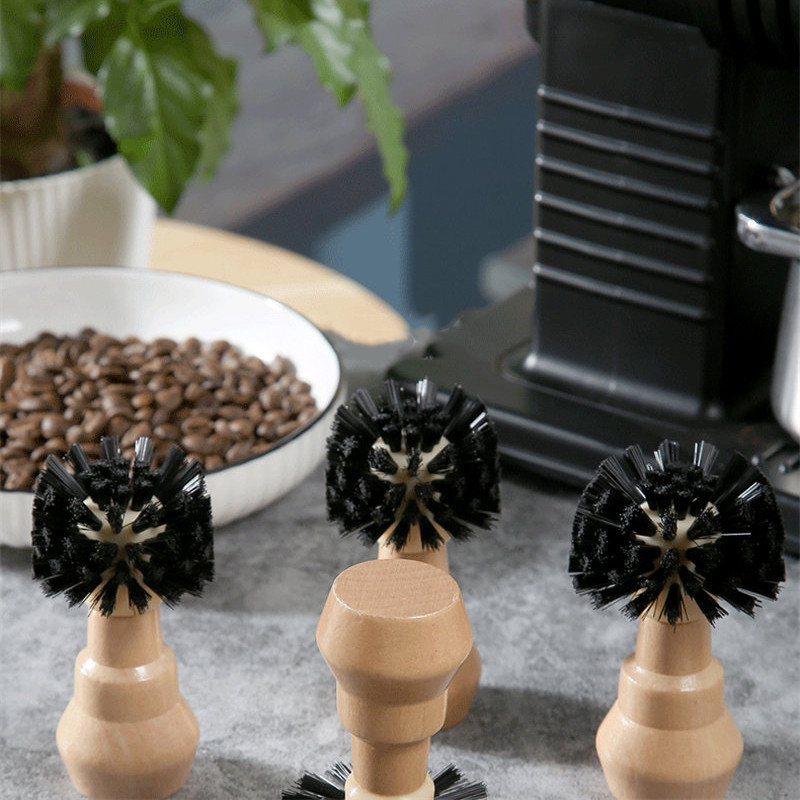 

Protable Coffee Tamper Cleaning Brush Espresso Grinder Machine Hair Wood Dusting Cleaners 51/54/58mm Barista Kitchen Tools