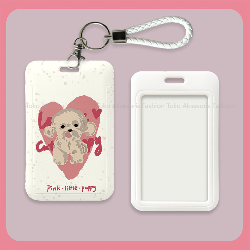 

id card holder tempat kartu lucu layer lanyard photocard aesthetic gantungan kartu nama tag cute nametag cari di lanyard 013