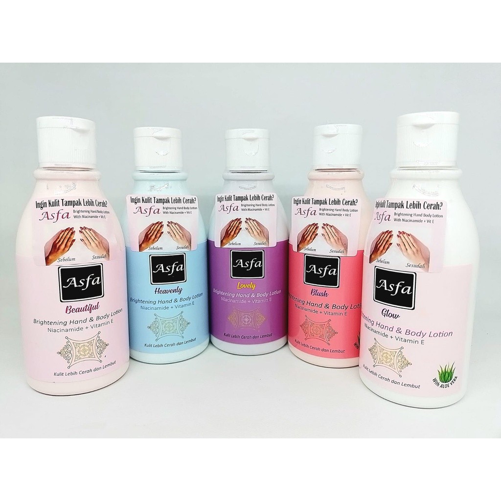 ASFA Brightening Body Lotion Mini 130ml with Niacinamide dan Vitamin E