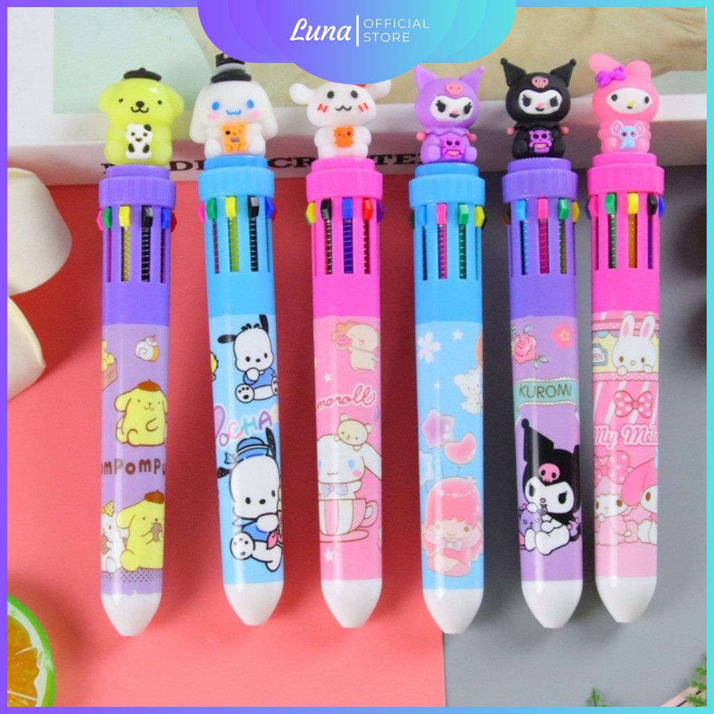 

Bolpen Mekanik 10 Warna Karakter 3D Pena Mekanik Karakter Sanrio Astro Pena Gel Tinta Animasi