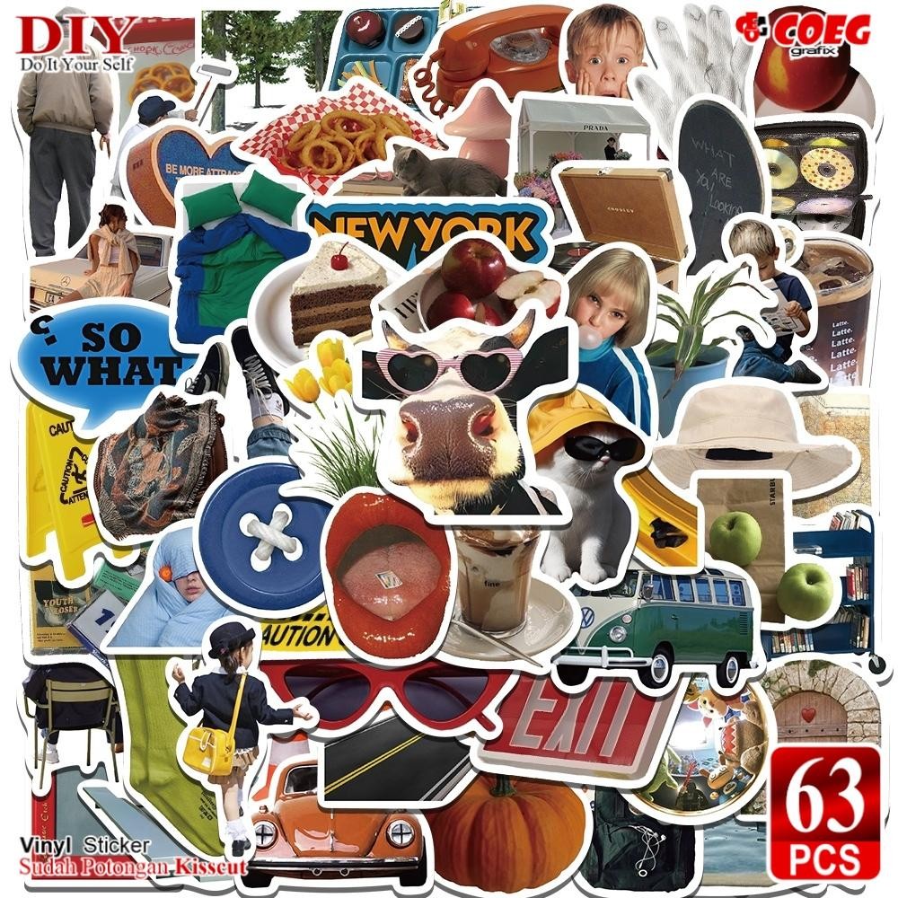 

Stiker Lucu CG39 [63 PCS] Retro Vinyl Anti Air untuk Buku, Journal, Koper, Casing HP, Laptop, Helm, Motor - Paper, Stationery