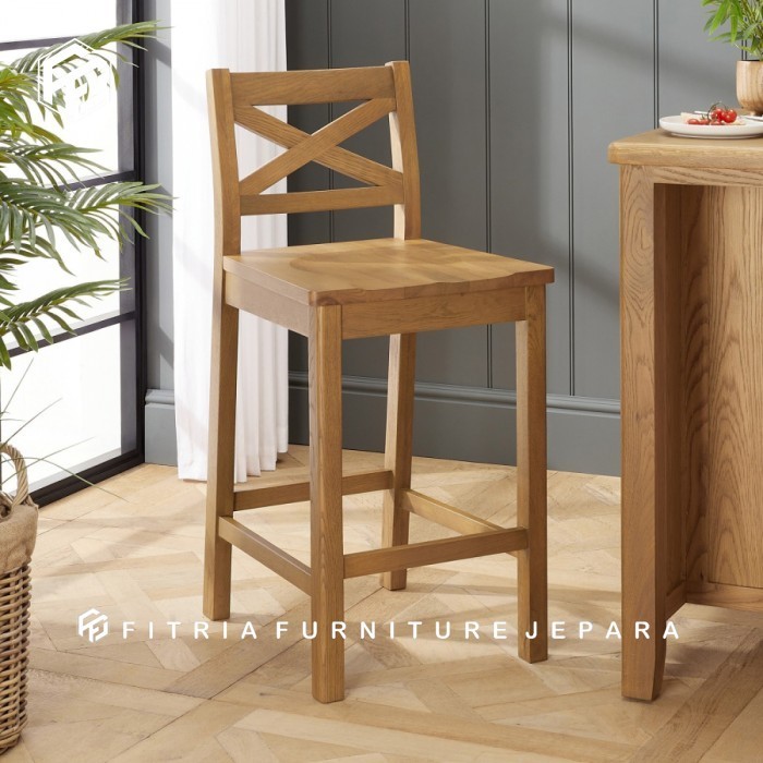 kursi bar tinggi kayu jati sandaran kursi bar kayu jati pilihan