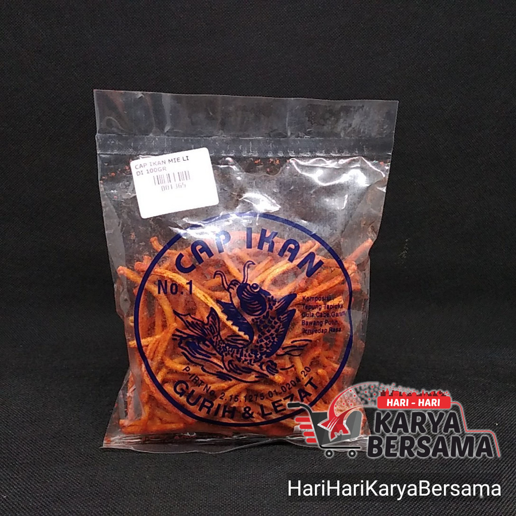 

MAKANAN RINGAN SNACK CAP IKAN MIE LIDI 100GR