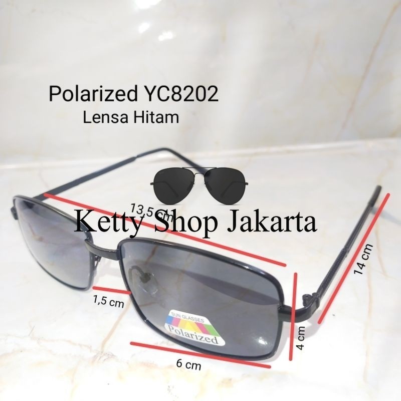[YC8202]Kacamata Hitam Sunglasses Fashion Polarized Unisex Pria Wanita