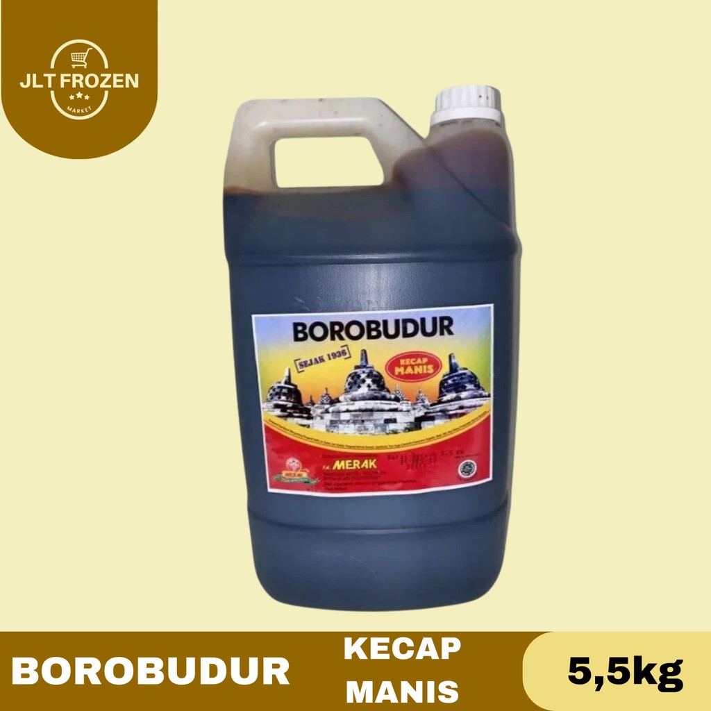 

Borobudur kecap manis Jerigen/ kecap manis / kecap kedelai / kemasan 5,5kg