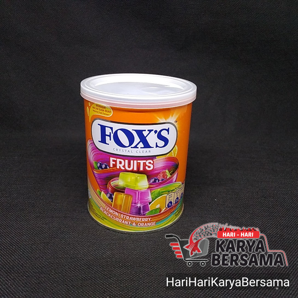 

FOX'S PERMEN CRYSTAL CLEAR FRUITS TIN 180GR