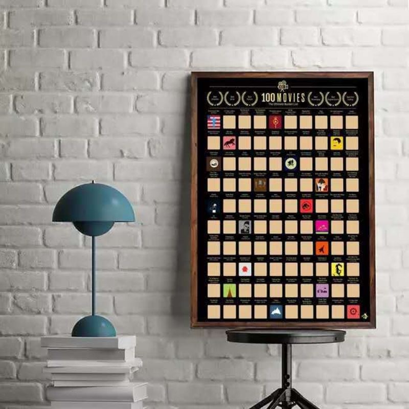 

100 Must-See Movies Top Films of All Time List 100 Movies Scratch Off Poster