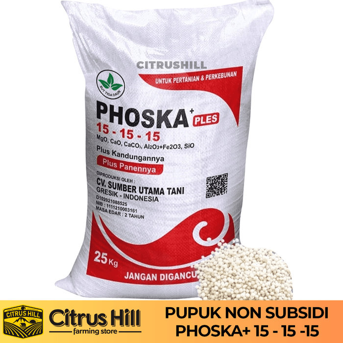Pupuk Pertanian Phoska+ 15 - 15 -15 - 25kg