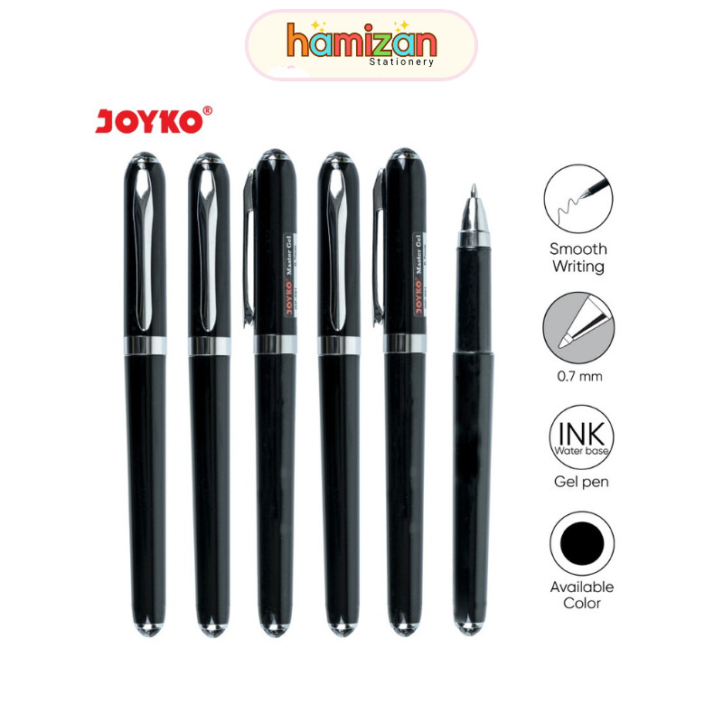 

( 1 pcs ) Pulpen Gel tanda tangan / Pena Jel Joyko GP-291 Master Gel Black 0,7 mm / Gel Pen Pulpen Pena Joyko GP-291 Master Gel 0.7 mm Murah Berkualitas