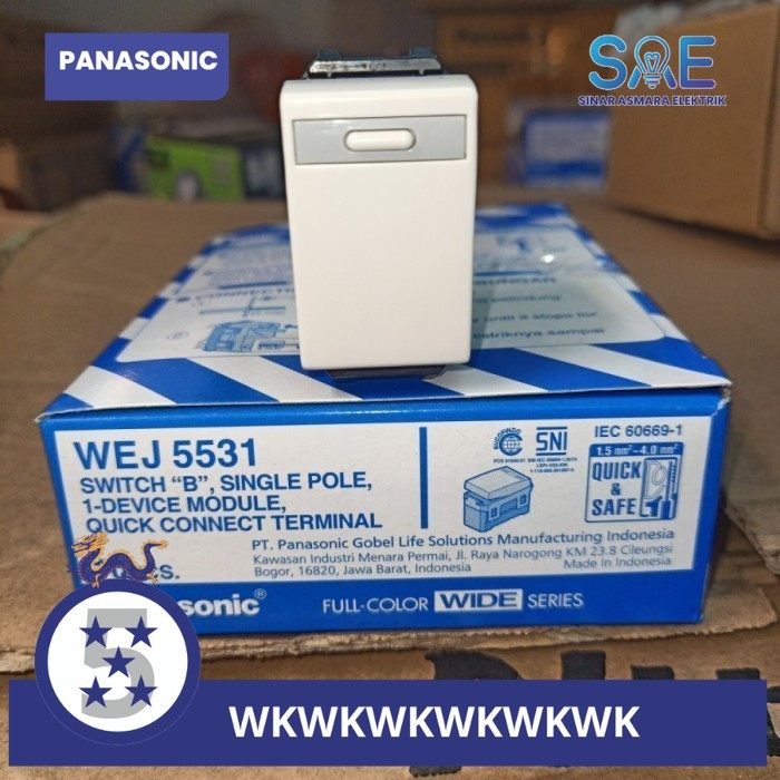 WEJ 5531 Panasonic Saklar