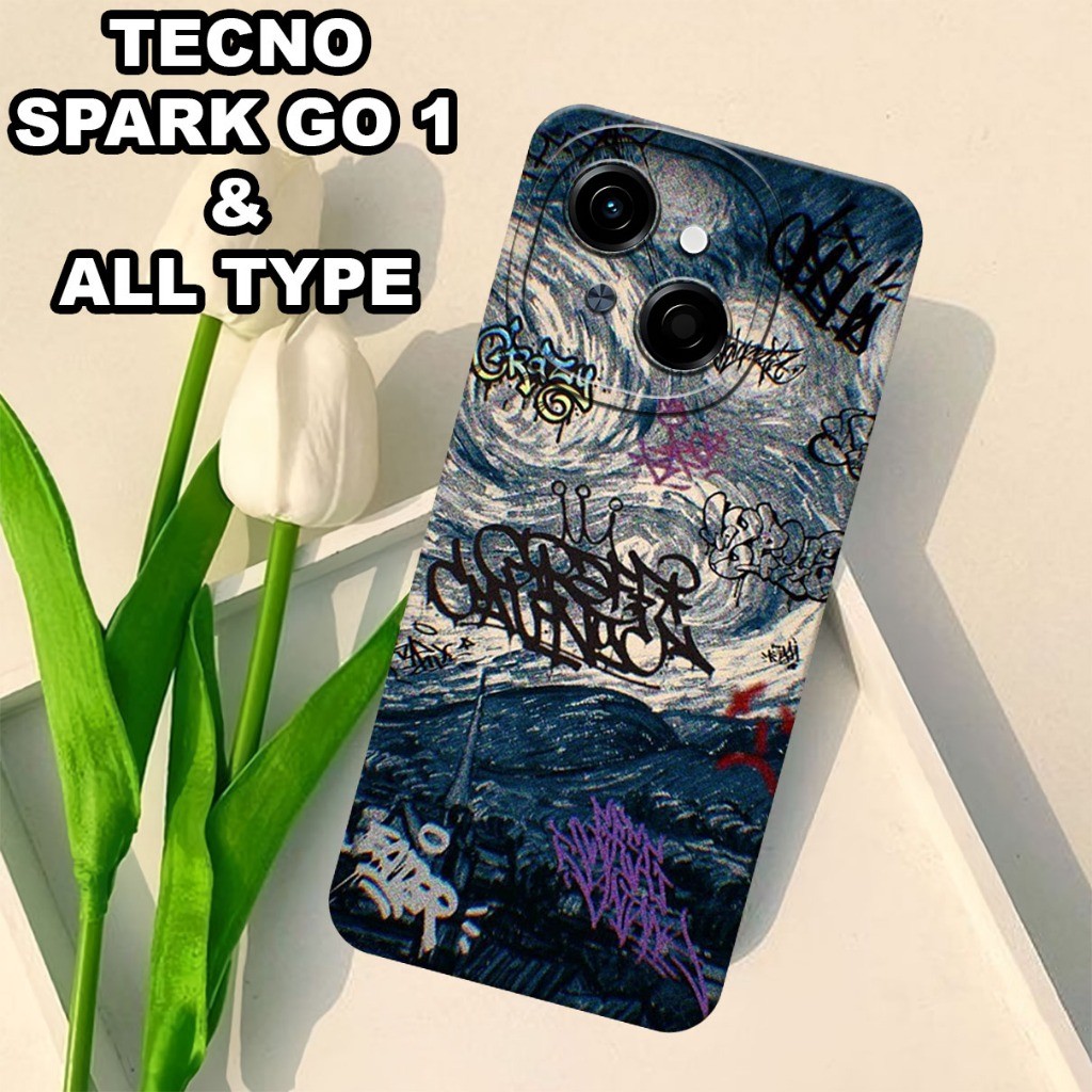 G5 - Softcase TECNO SPARK GO 1 Terbaru 2024 - Bahan karet lentur - Motif RICK AND MORTY - silikon le