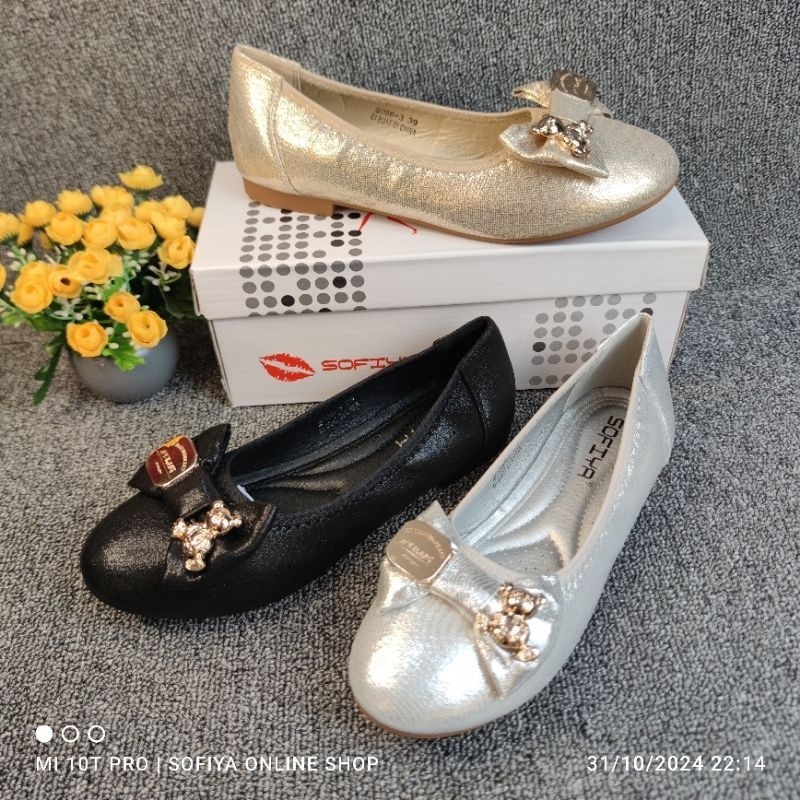 [BISA COD] SOFIYA ORI 2086 3 SEPATU FLATSHOES FASHION WANITA IMPORT IMPOR / SEPATU PESTA / PARTY / S