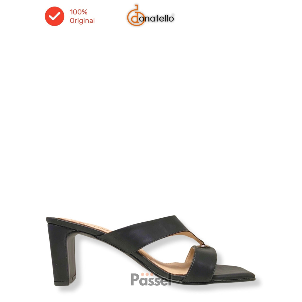 Passel  x Donatello Sz. 36-41 Sandal Heels 6,5 cm Wanita Jepit Kasual I SY52631