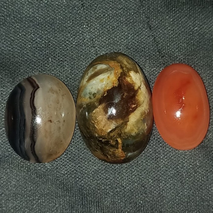 Paket Nomor 25 Natural Batu Akik Motif Gambar Unik Antik Bukan Cincin Perak Emas Bacan Pirus Kecubun