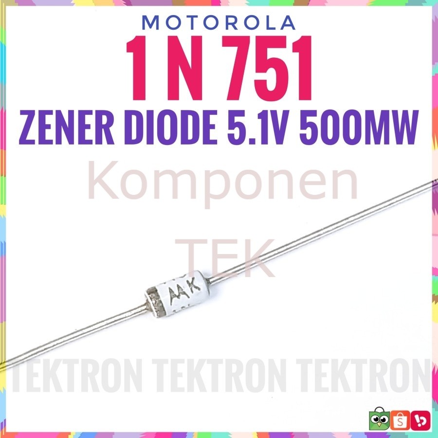 Zener Diode 5V Branded 5.1V 5V1 Dioda