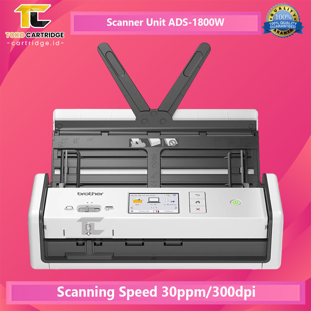 Scanner Dokumen ADS 1800 Scanner ADS-1800W Mesin Portable Scanner Document ADS1800 Duplex ADF Wirele