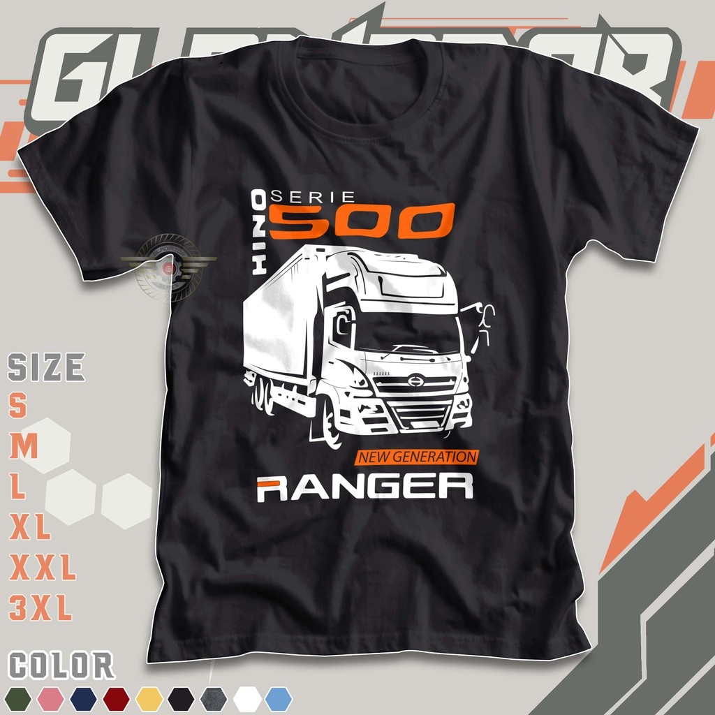 ARTAKAOS- Kaos Truk Hino Ranger 500 Series New Generation Baju Driver Truck Canter Mania - 7127