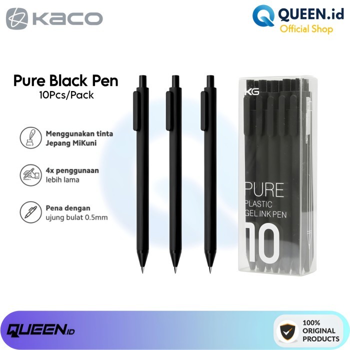 

[New Arrival] Mi Pen Kaco 10Pcs Set Ink Gel Pen Mijia PURE Pulpen isi 10 Tinta Gel