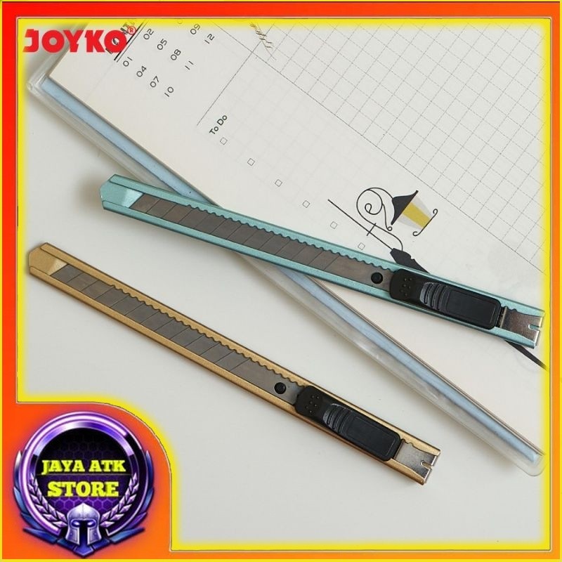 

Cutter Kecil JOYKO CU-503 Pemotong Kertas Autolock Mata Pisau Tajam
