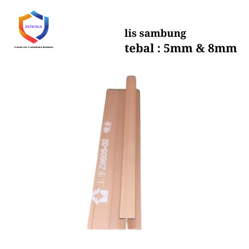 Lis Sambung aluminium Untuk Panel Marmer PVC dan wallboard