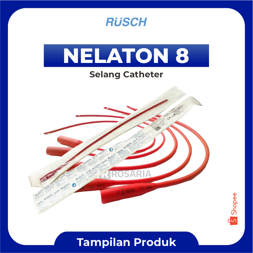 NELATON CATHETER RUSCH No. 8 Selang Kateter Steril