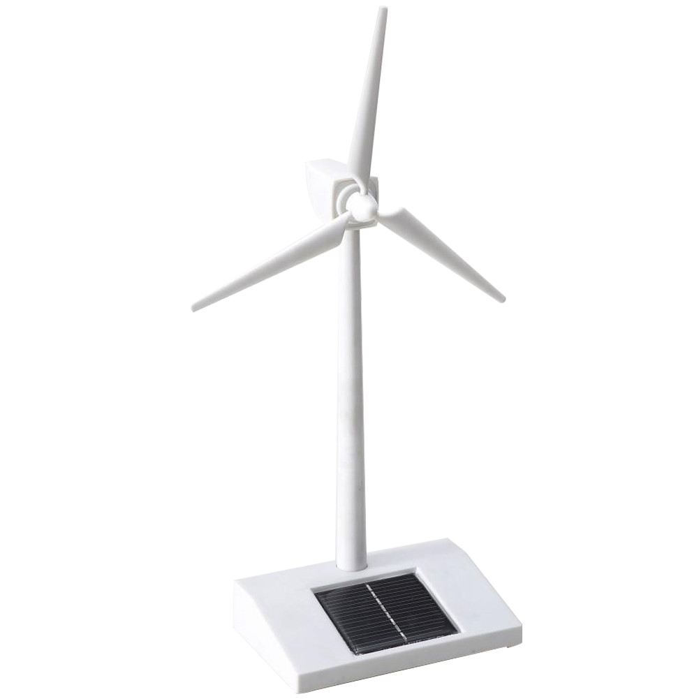 Solar Powered Windmill Early Educational Toy Rotatable 3D Windmill Model Building Kit Energy-Saving 