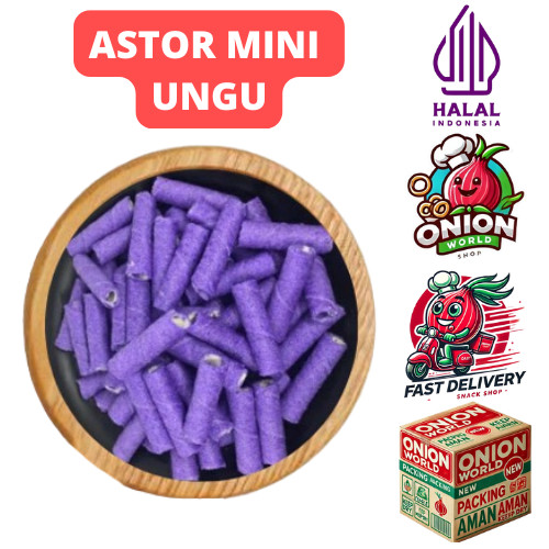 

UWD ASTOR MINI UNGU 100g Astor Barcelona Aneka Rasa Cemilan Astor Kiloan Cemilan Makanan Ringan viral