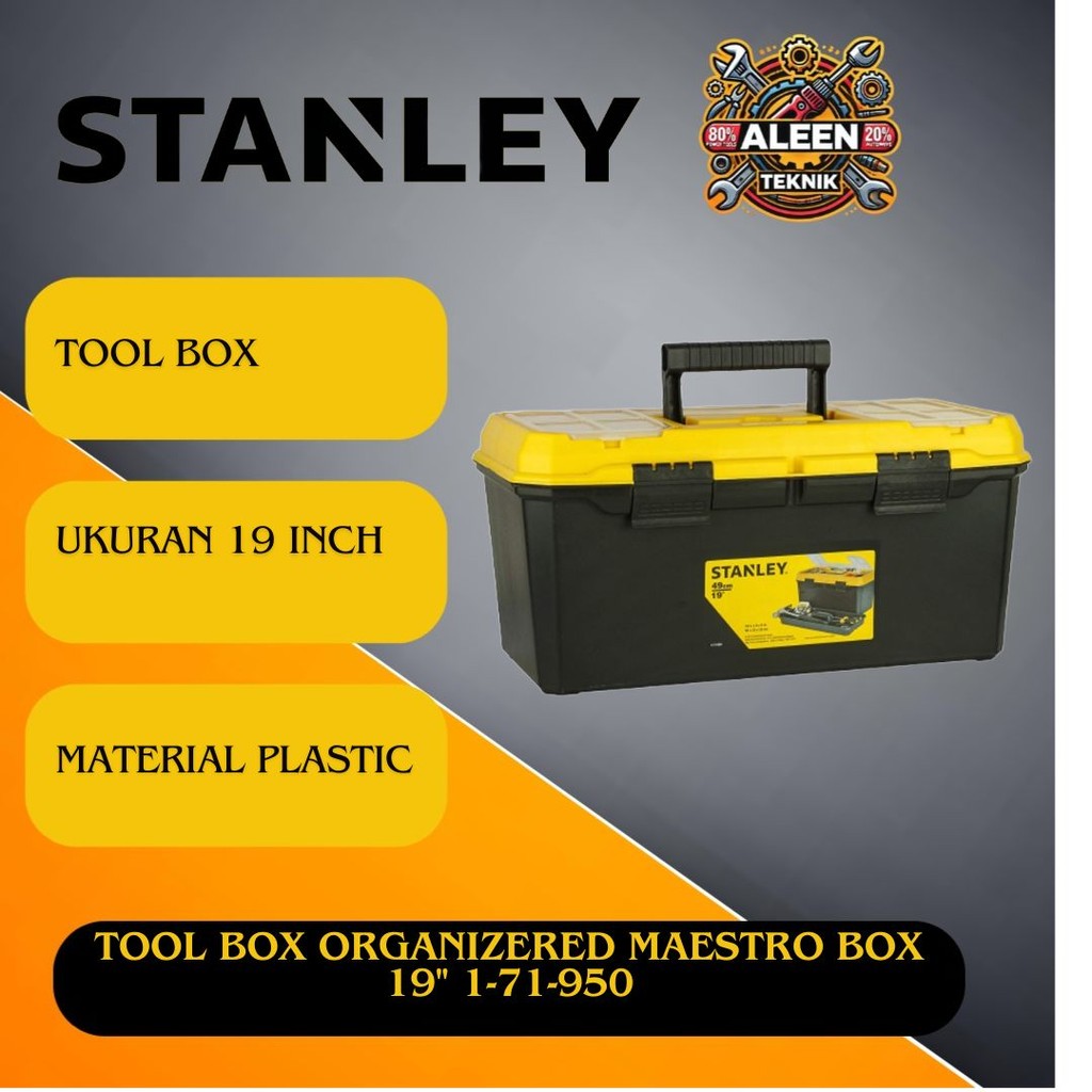 Toolbox Tool box Organizered maestro box alat 19" STANLEY 1-71-950