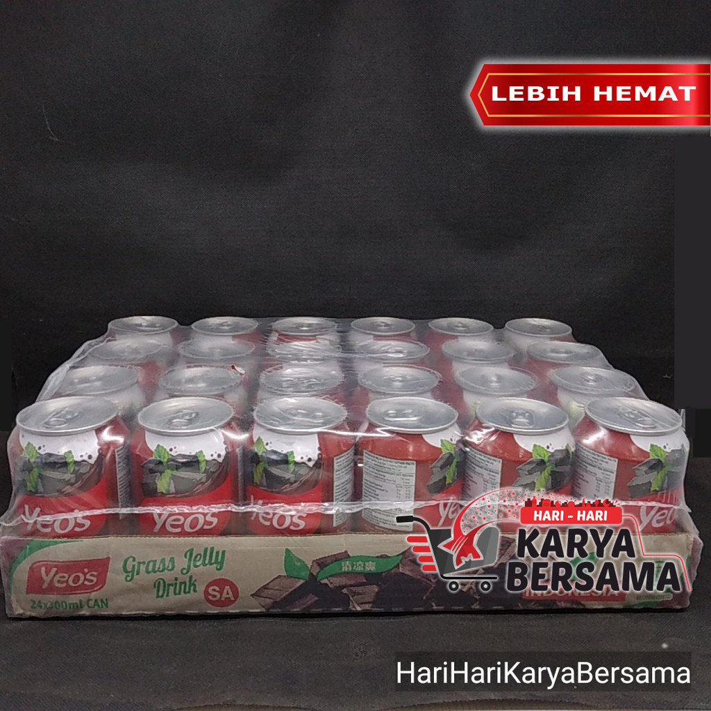 

YEO'S GRASS JELLY DRINK MINUMAN CINCAU KALENG PACK- 24'S X 300ML