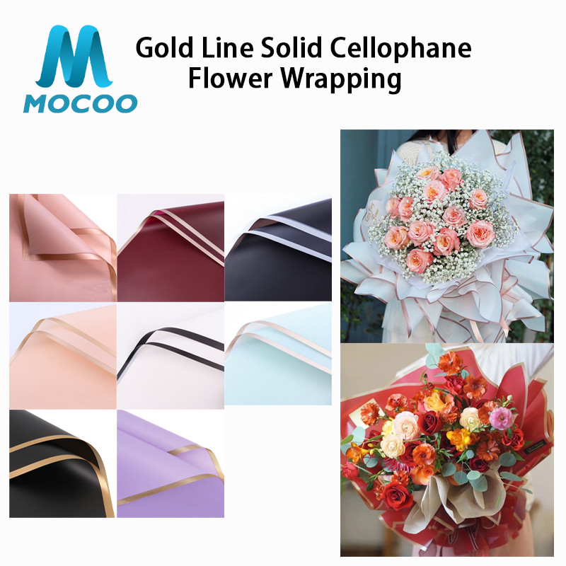 

20 LEMBAR Flower Wrapping Paper Flower Wrapping Paper Varian List Gold