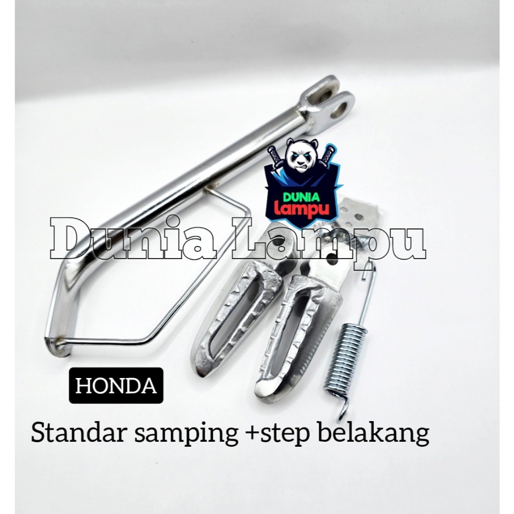 AURA PAKET LENGKAP STANDAR SAMPING RING 17 DAN RING PLUS FOOTSTEP STEP BELAKANG PIJAKAN KAKI PNP MOT