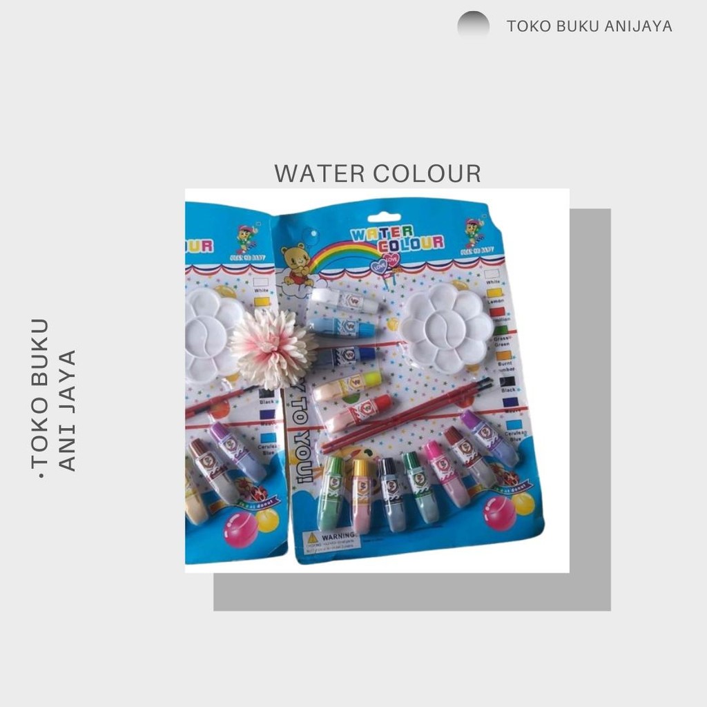 

WATER COLOUR/CAT AIR /CAT AIR QIAN SE BABY 1 SET ISI 12 WARNA Lukisan Stationery
