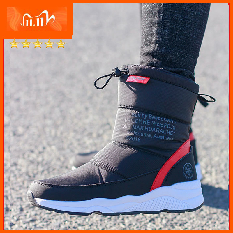 2024 women winter boots non-slip waterproof snow boots women thick plush zipper warm ankle boots for