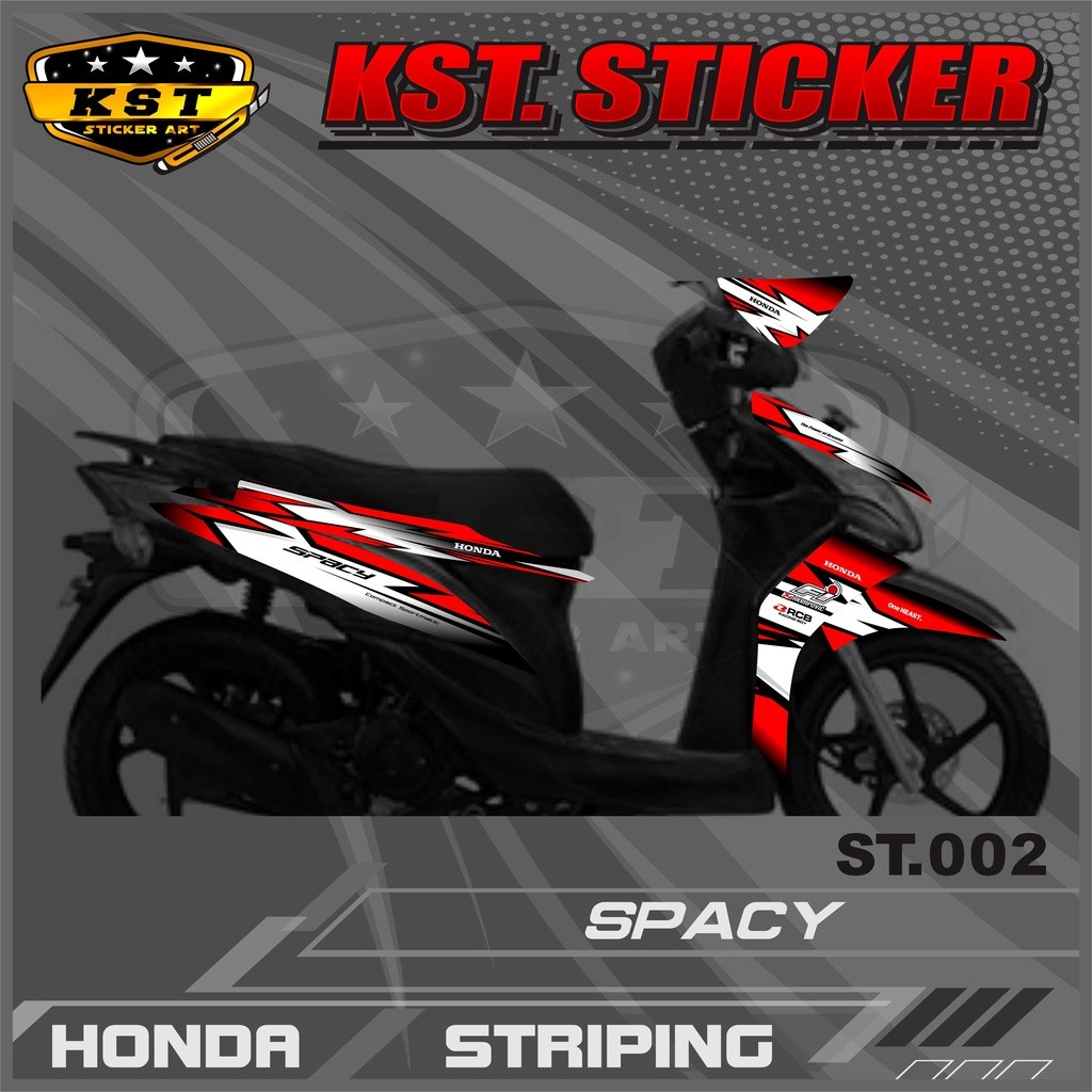 Striping Spacy - Sticker Striping Honda Spacy.