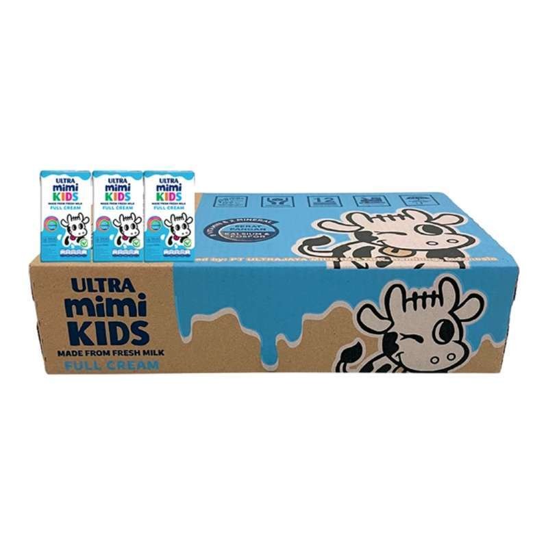 

Ultra Mimi Kids Full Cream Susu UHT 1 Karton (40 x 125ml)