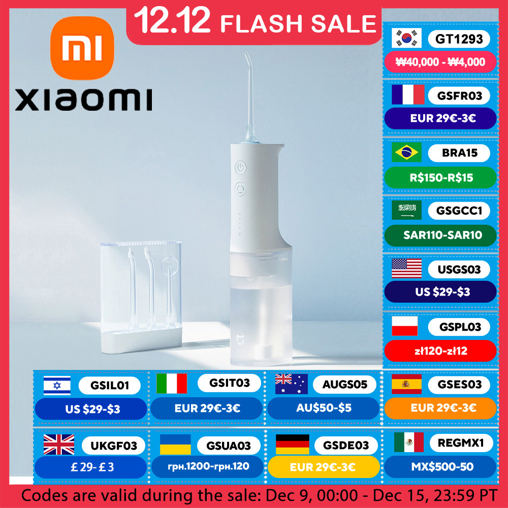 XIAOMI MIJIA Portable Oral Irrigator Dental For Irrigator Teeth Water Flosser  Oral Cleaner water th