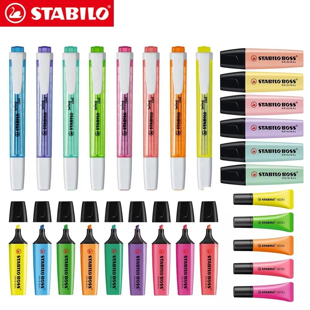 

STABILO Highlighter Markers Set BOSS 70 275 Pastel Macaron Color Large Capacity for Marking Kawaii School Office Stationery