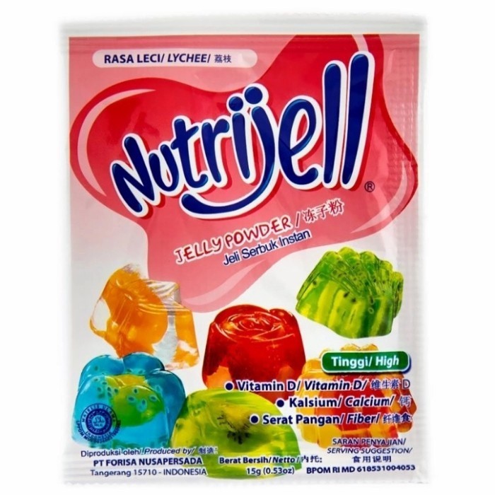 

New Item NUTRIJELL JELLY POWDER LECI SCT 15G