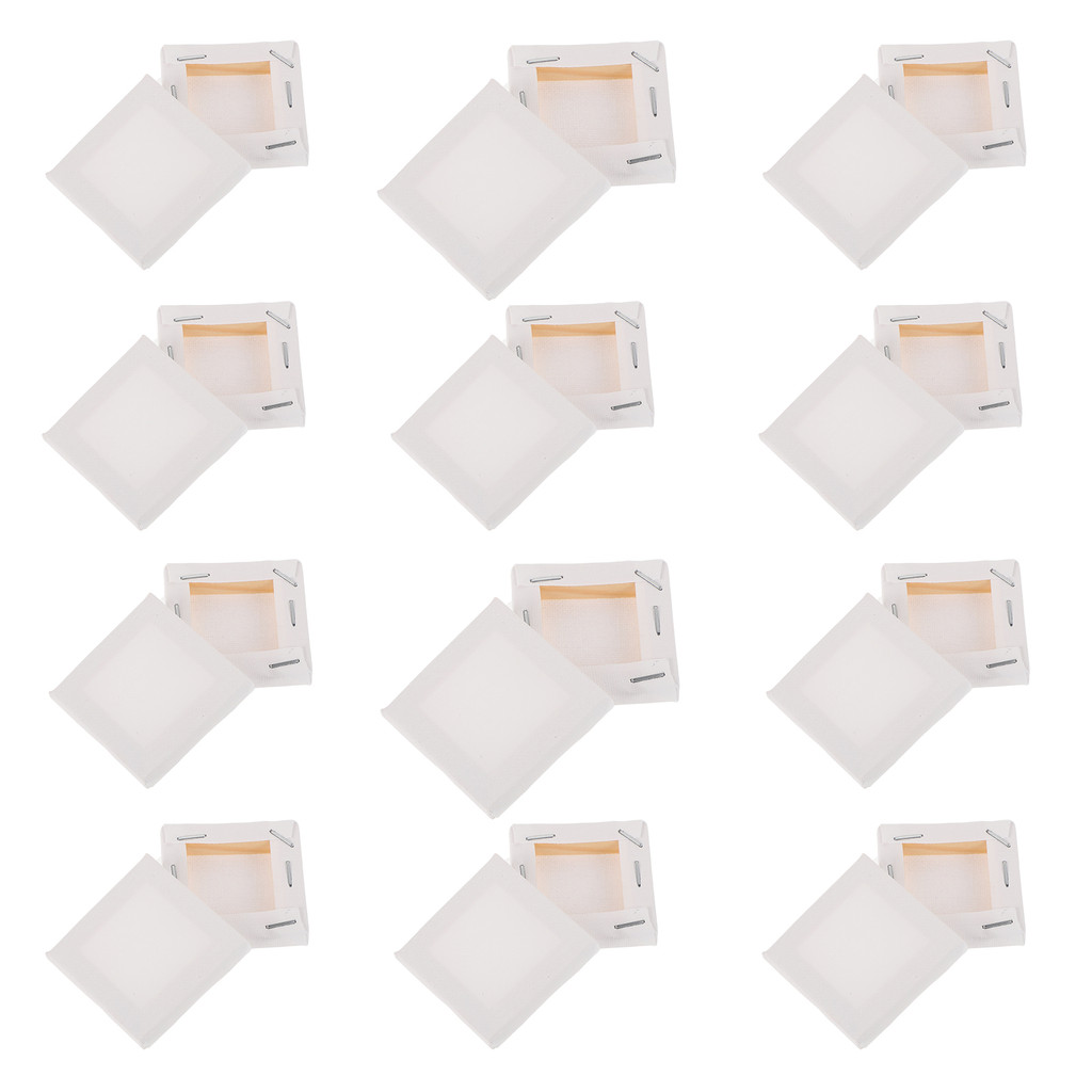 

24Pcs Mini Oil Painting Frames Canvas Panels For Stretcher Frames White Painting Canvas Art Sketching Paintings Canvas Board