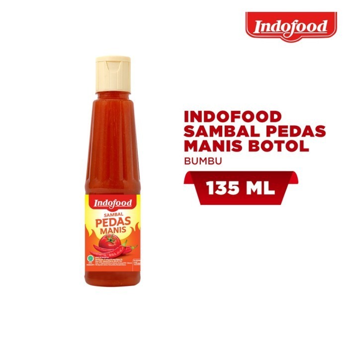

NEW ITEM INDOFOOD SAMBAL PEDAS MANIS 135ML BAHAN MASAK