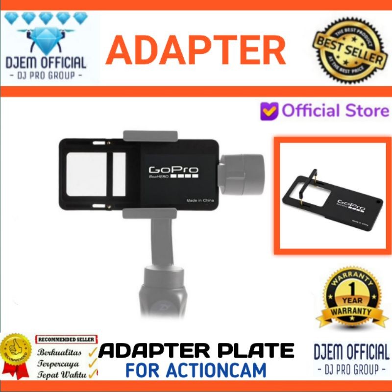 ADAPTER Plate Mount Actioncam GoPro Akaso Brica SBOX for Gimbal Zhiyun Brica SBOX ORIGINAL