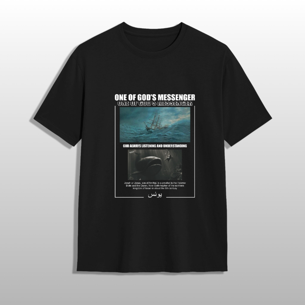 Kaos Nabi Yunus SN10 Kaos Sahabat Nabi Kaos Dakwah Islami Katun Combed Premium
